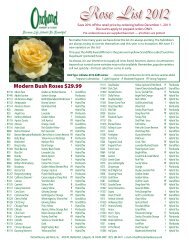 Rose List 2012 - Orchard Nursery