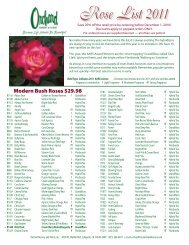 Rose List 2011 - Orchard Nursery