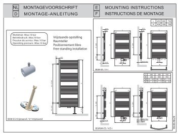 nl montagevoorschrift e mounting instructions d montage ... - Thermic