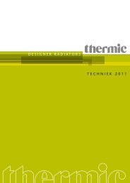 DESIGNER RADIATORS TECHNIEK 2011 - Thermic