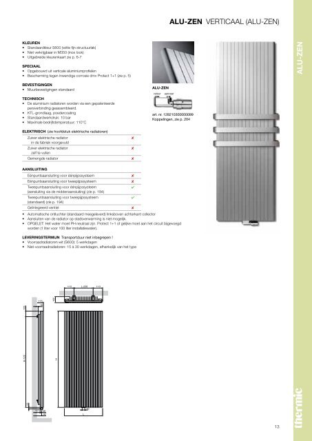 DESIGNER RADIATORS TECHNIEK 2011 - Thermic