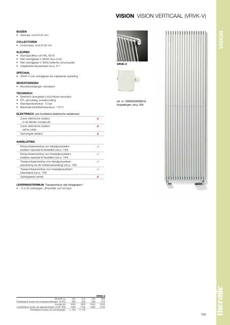 DESIGNER RADIATORS TECHNIEK 2011 - Thermic