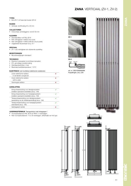 DESIGNER RADIATORS TECHNIEK 2011 - Thermic