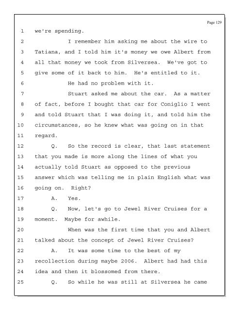 Deposition Transcript of Scott Rothstein (Albert ... - Trustee Services