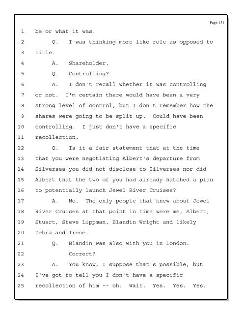 Deposition Transcript of Scott Rothstein (Albert ... - Trustee Services