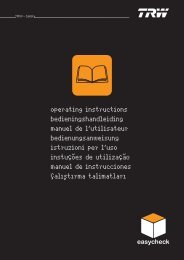 Operating Instructions Bedieningshandleiding Manuel De L Trw