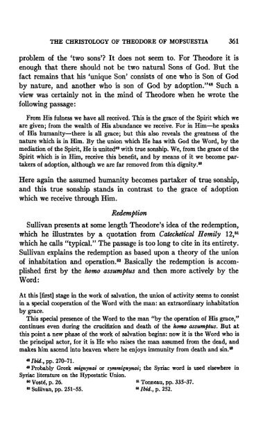 ANNOTATIONS ON THE CHRISTOLOGY OF THEODORE OF ...