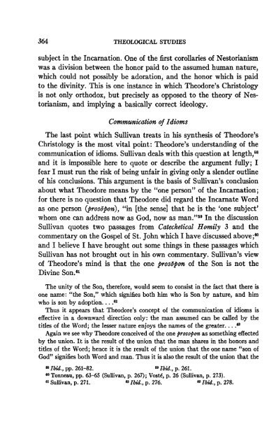 ANNOTATIONS ON THE CHRISTOLOGY OF THEODORE OF ...
