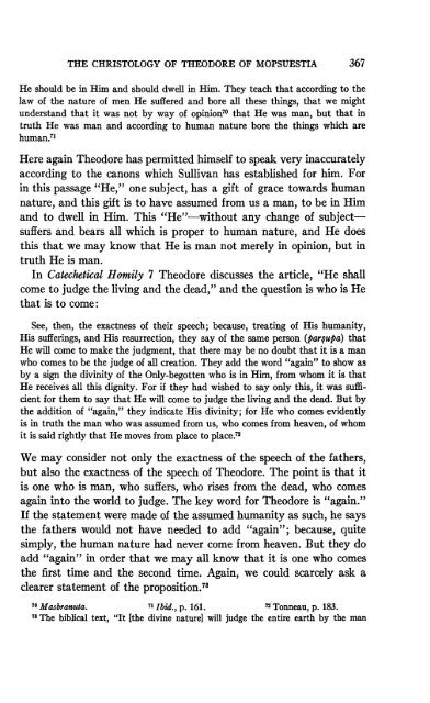 ANNOTATIONS ON THE CHRISTOLOGY OF THEODORE OF ...