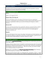 Political Savvy Competency Development Activities