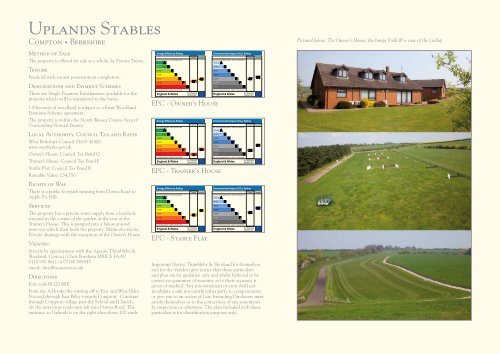 Uplands Stables - Thimbleby & Shorland