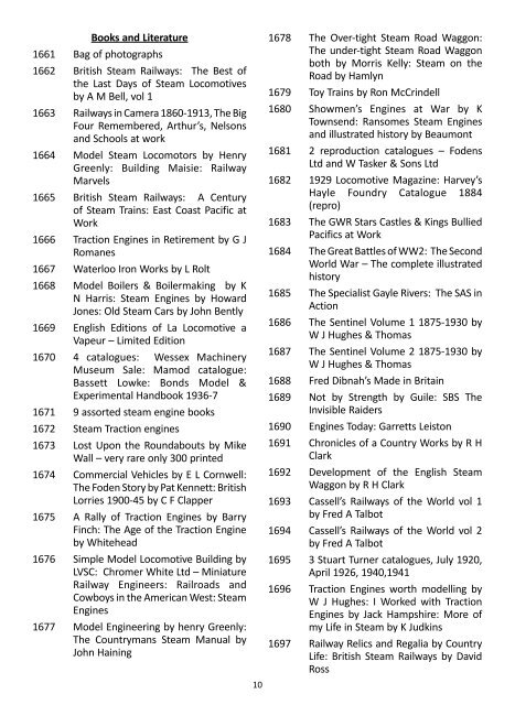 The gordon howell collection of model steam - Thimbleby & Shorland