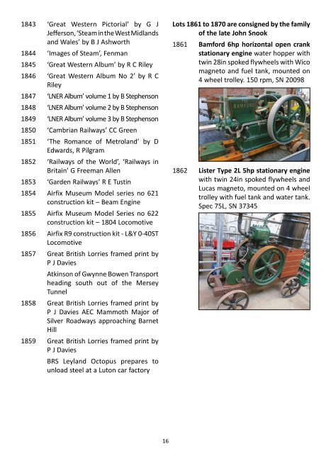 The gordon howell collection of model steam - Thimbleby & Shorland