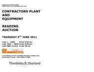 CONTRACTORS PLANT AND EQUIPMENT READING AUCTION