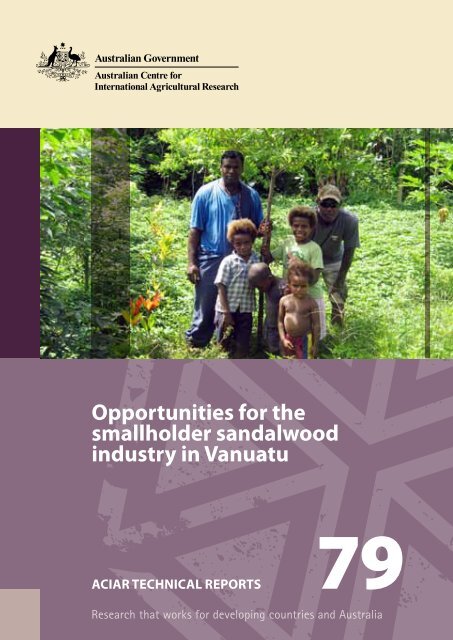 Opportunities for the smallholder sandalwood industry in ... - ACIAR