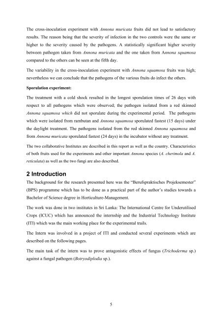 Botryodiplodia sp. - Crops for the Future