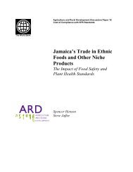 Jamaica's Trade in Ethnic Foods and Other Niche Products