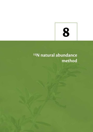 15N natural abundance method - ACIAR