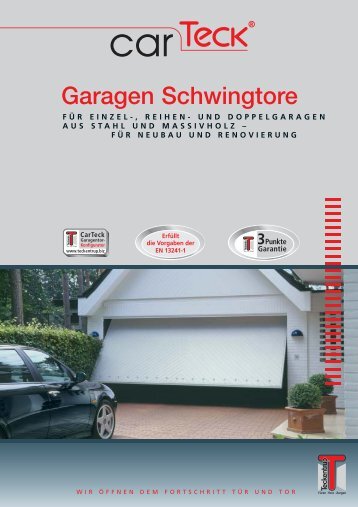 Teckentrup carTeck Garagen Schwingtore - Der Garagentor ...