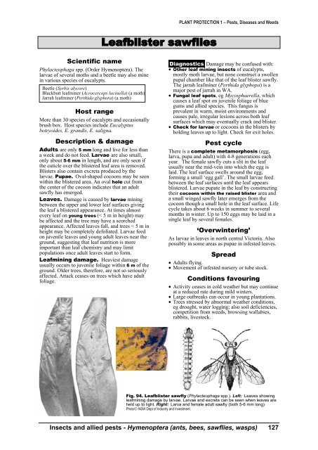 PLANT PROTECTION 1 â Pests, Diseases and Weeds