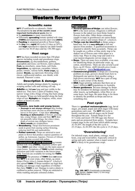 PLANT PROTECTION 1 â Pests, Diseases and Weeds