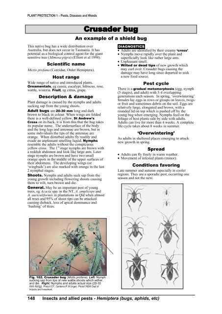 PLANT PROTECTION 1 â Pests, Diseases and Weeds