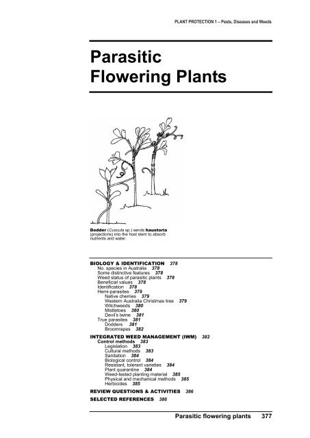 PLANT PROTECTION 1 â Pests, Diseases and Weeds