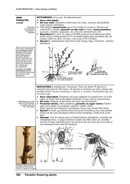 PLANT PROTECTION 1 â Pests, Diseases and Weeds