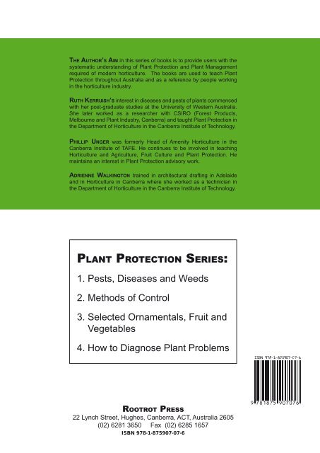 PLANT PROTECTION 1 â Pests, Diseases and Weeds