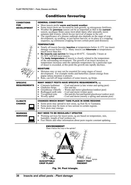 PLANT PROTECTION 1 â Pests, Diseases and Weeds