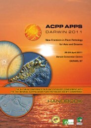 APPS 2011 Handbook - Australasian Plant Pathology Society