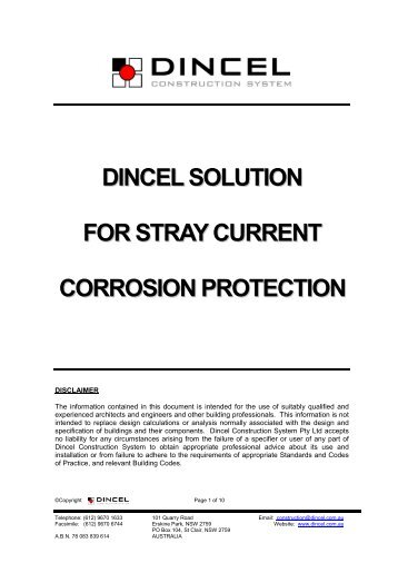 Dincel Solution - Dincel Construction System