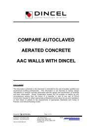 compare autoclaved aerated concrete aac walls with dincel