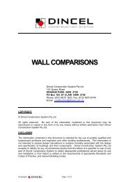 Wall Comparisons - Dincel Construction System