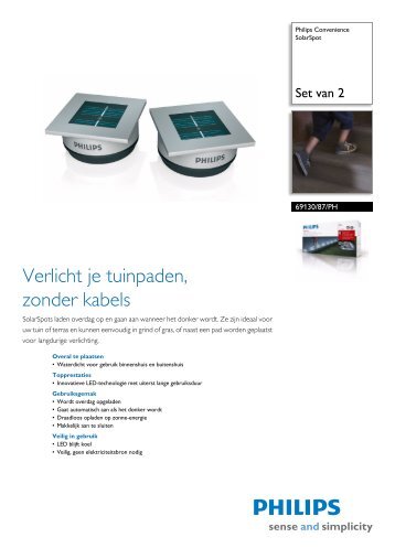 Brochure Philips Convenience SolarSpot (373 kb)