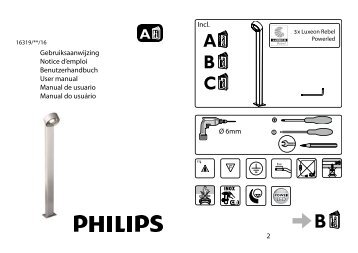 Snelstart Philips Ledino Outdoor Bumblebee lantern post LED (450 ...