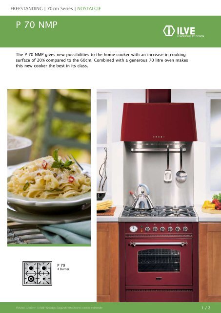 View Full Product Description Ilve