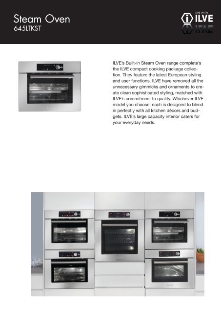 Steam Oven - Ilve