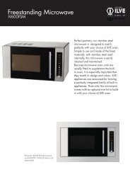 Freestanding Microwave - Ilve