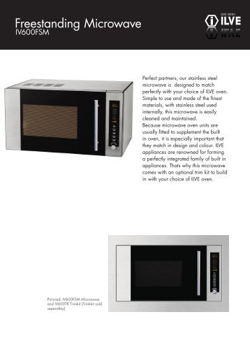 Built In Microwave Ilve Freestanding Microwave Ilve