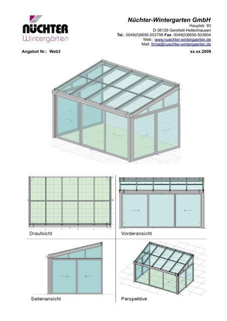 Wohn Wintergarten, detailliertes Angebot (.pdf) - Nüchter ...