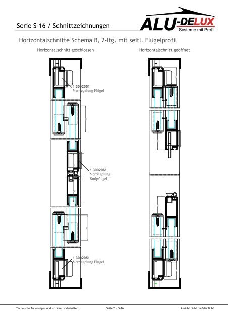 Serie S-16 / Systembeschreibung - AluDelux Systeme mit Profil GmbH