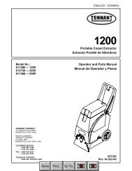 Tennant 1200 operator-parts manual - CH.HU