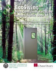 EcoSwing Post Consumer Recycled Door Flyer - Chase Doors