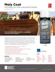 Anti-Seize, Dry Film Lubricant & Coating - Continental Research ...