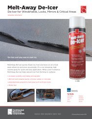 Melt-Away De-Icer - Continental Research Corporation