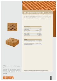 SSZ Schwerziegel 25ohne Tasche - Ziegelwerk Eder GmbH & Co KG