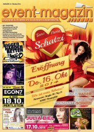 Event-Magazin mit Regional-Tipp | Ausgabe 12. | Oktober 2014