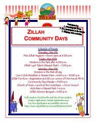 Zillah Community Days Presents - City of Zillah