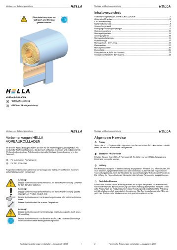 Reinigung und Wartung von Rollladen (.pdf) - Arcont IP